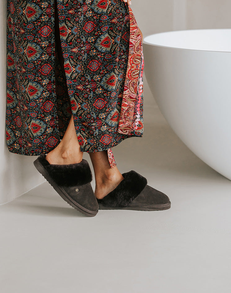 Warmbat pantoffels dames