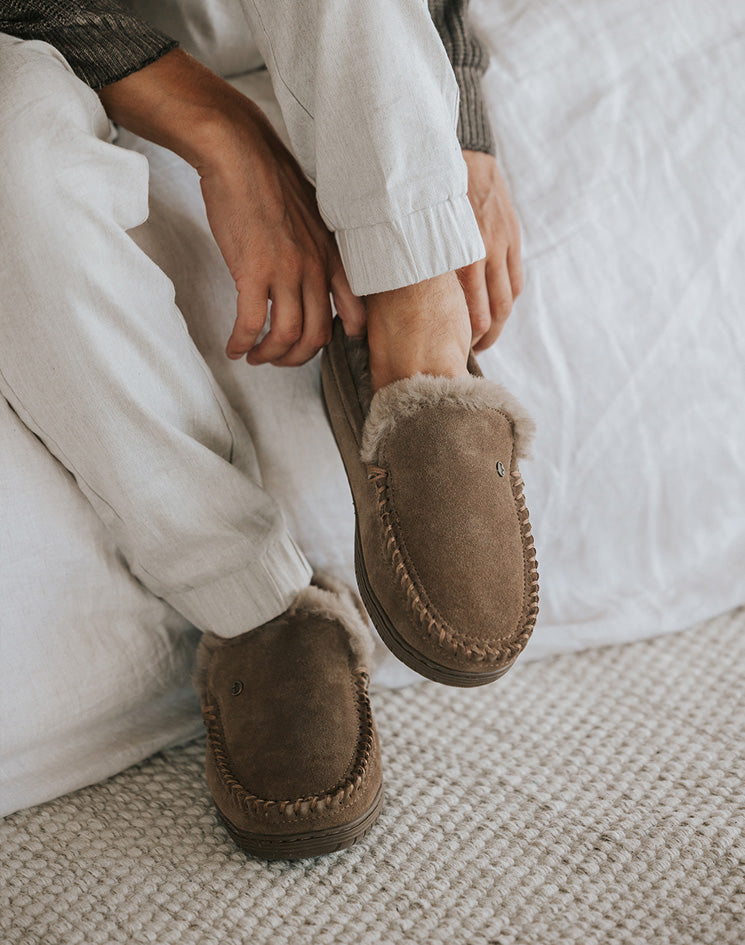 Warmbat pantoffels heren