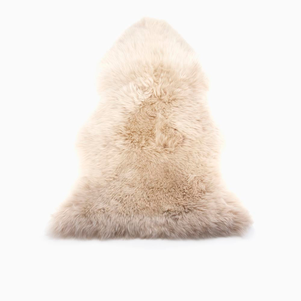 Sheepskin long-haired wool blush