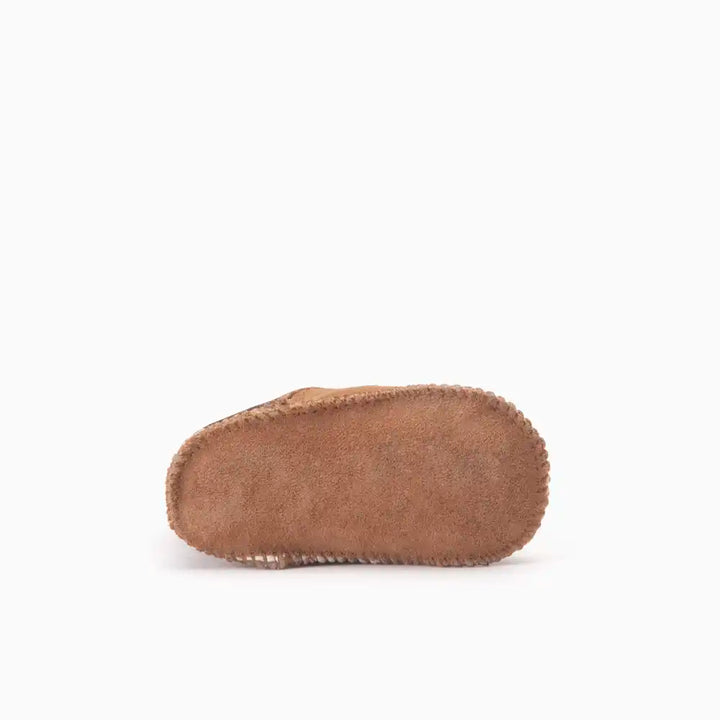 Benella with sock edge and lined ribbed hem cognac thumbnail 1