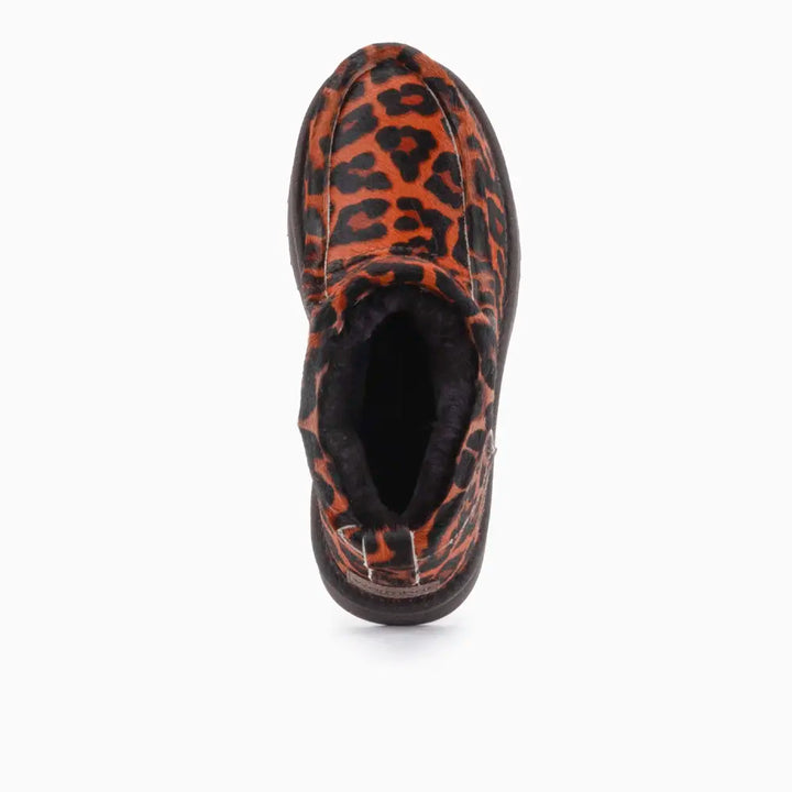 Barunga Women Suède Boot Hairy Print Panther Cognac thumbnail 2