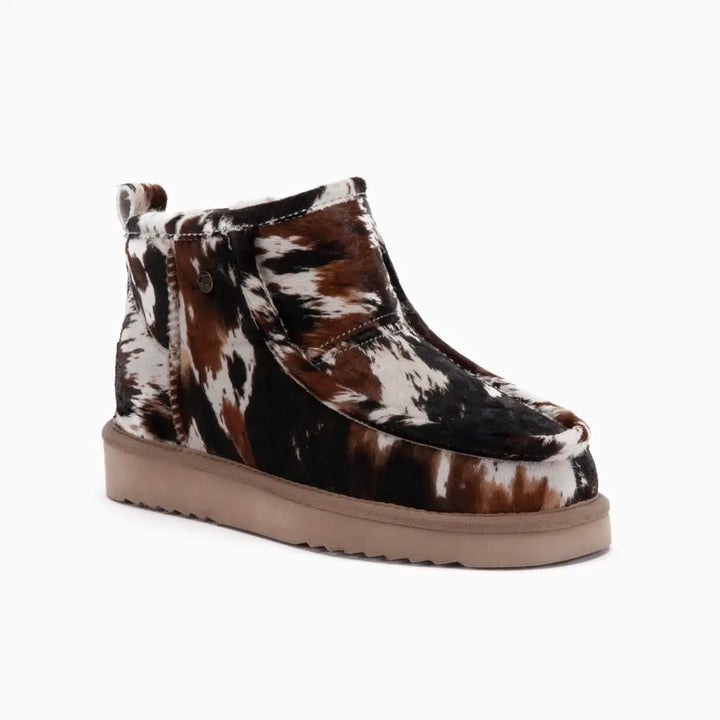 Barunga Women Boot Print Hairy Cow Black thumbnail 1
