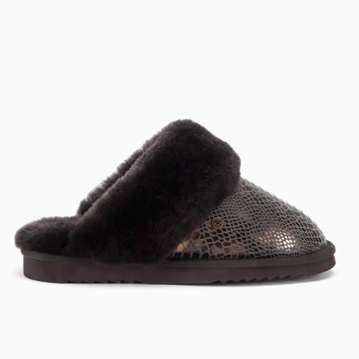 Collie Women Suède Print Snake Choco thumbnail