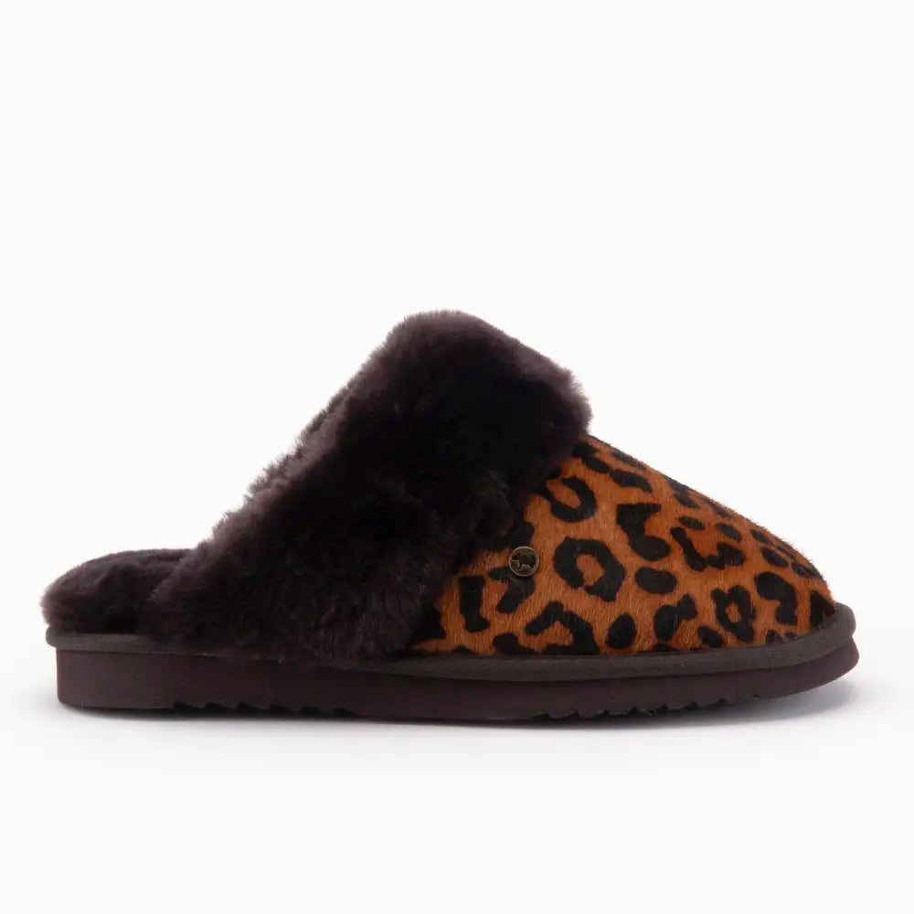 Collie Women Print Hairy Panther Cognac