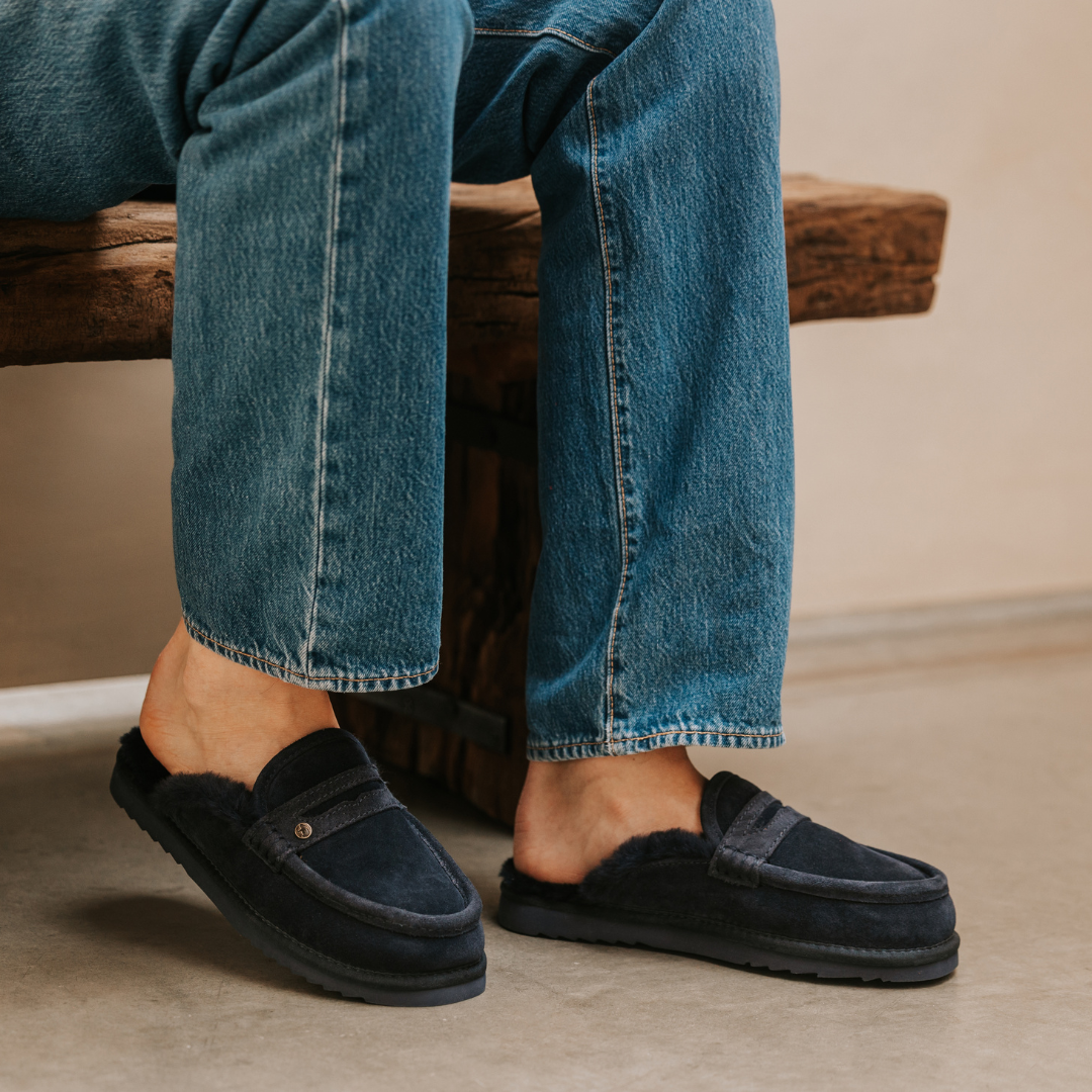 Cowell Men Suède Navy 1