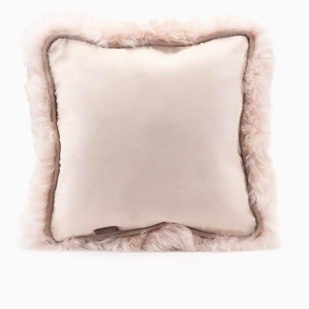 Cushion merino wool blush 1