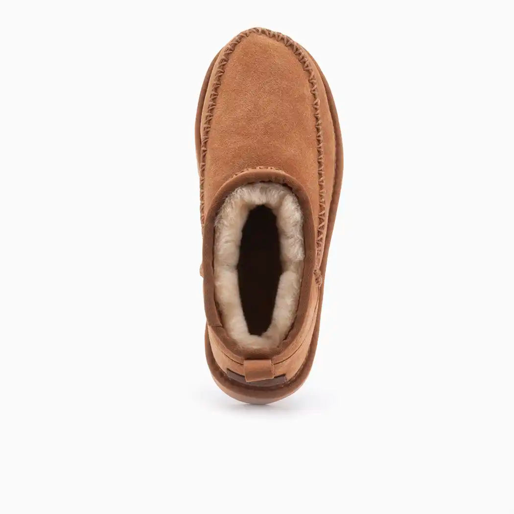 Durack dames suède stitch cognac 8