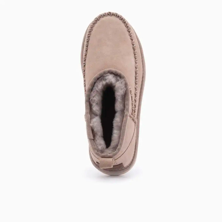Durack dames suède stitch taupe thumbnail 6