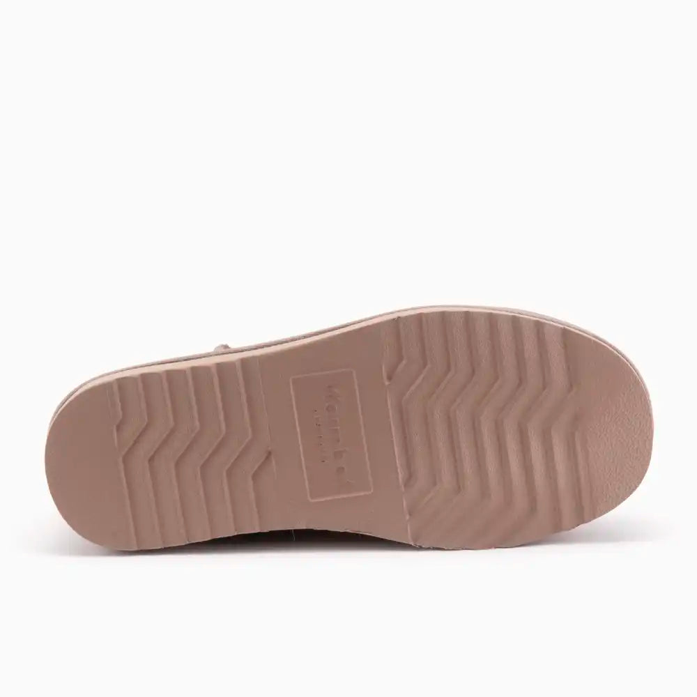 Durack dames suède stitch taupe 3