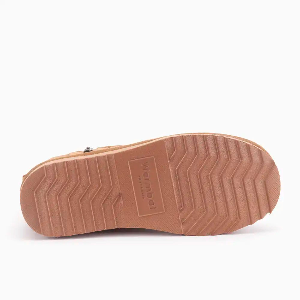 Durack suède zipper cognac 3