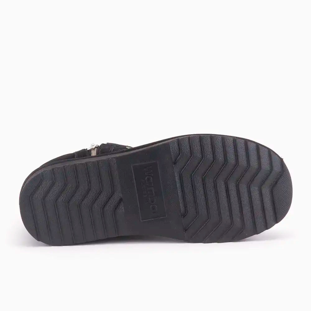 Durack suède zipper black 3
