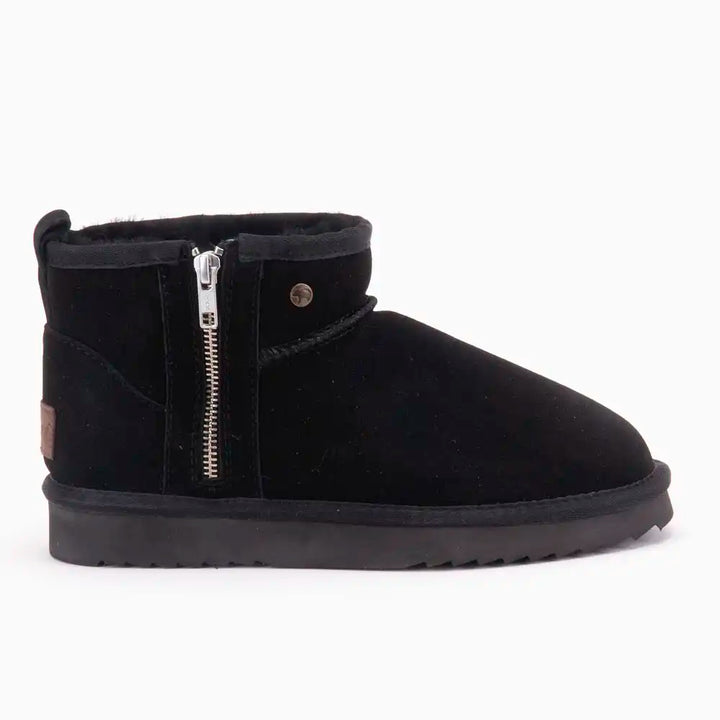 Durack suède zipper black thumbnail
