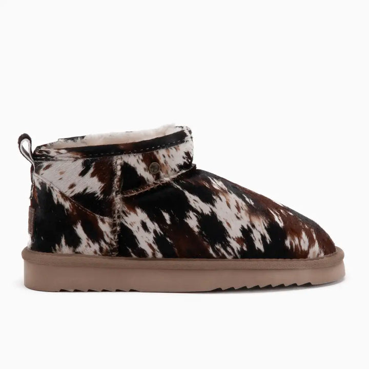 Durack Women Suède Boot Print Hairy Cow Black thumbnail