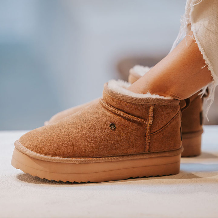Durack Women Suède Plateau Cognac thumbnail 1