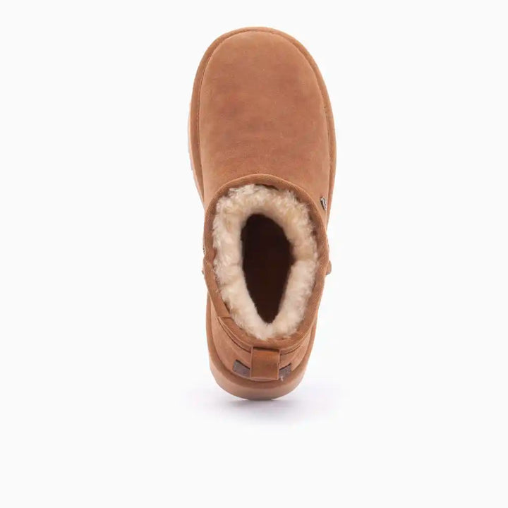 Durack dames suède plateau cognac thumbnail 4