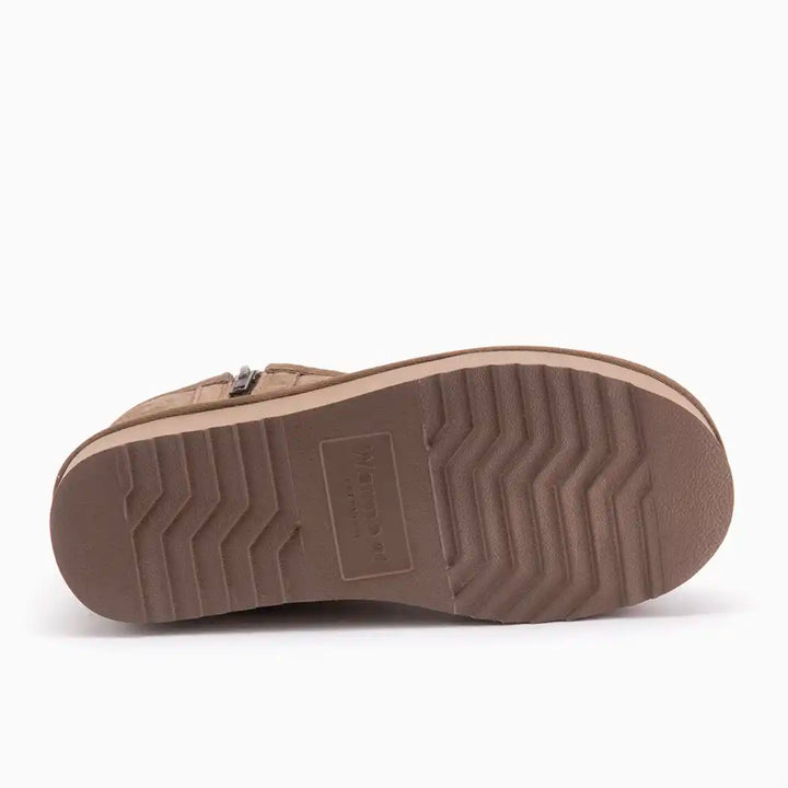 Durack dames suède zipper plateau mud thumbnail 3