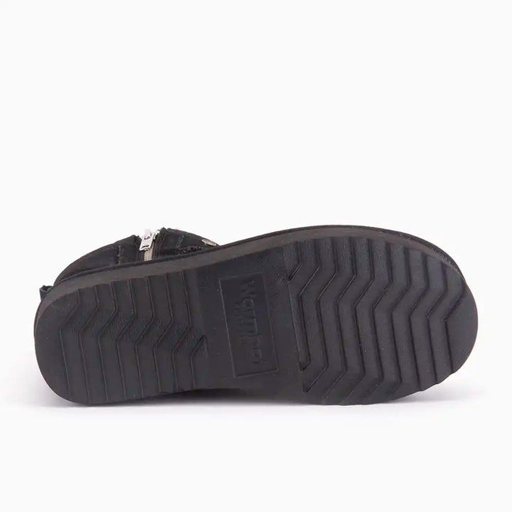 Durack suède plateau zipper black thumbnail 3