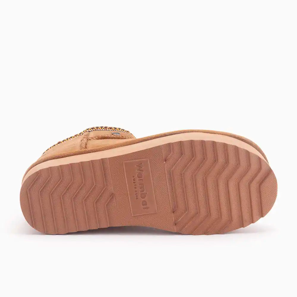 Durack suède plateau tape cognac 2