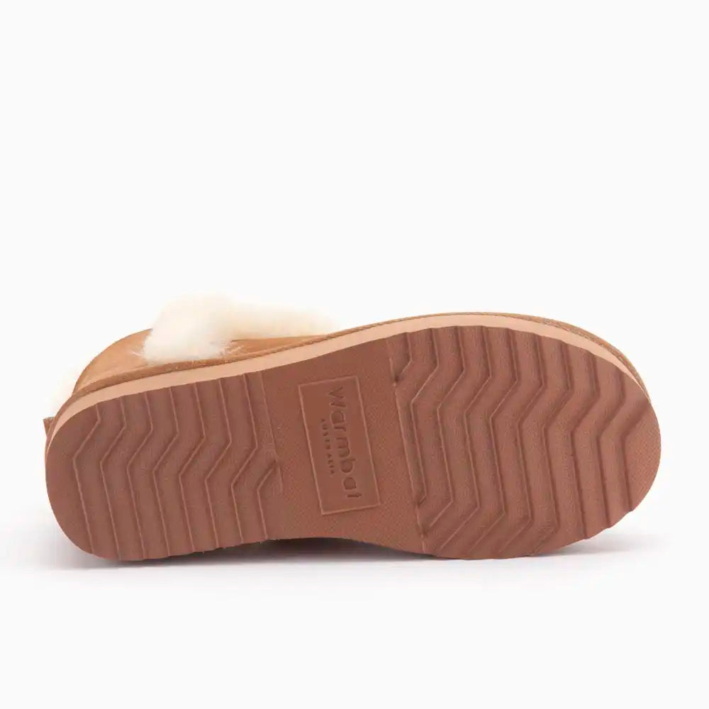 Durack suède plateau wool cognac 2