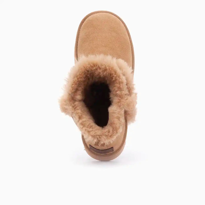 Durack suède plateau wool camel thumbnail 1