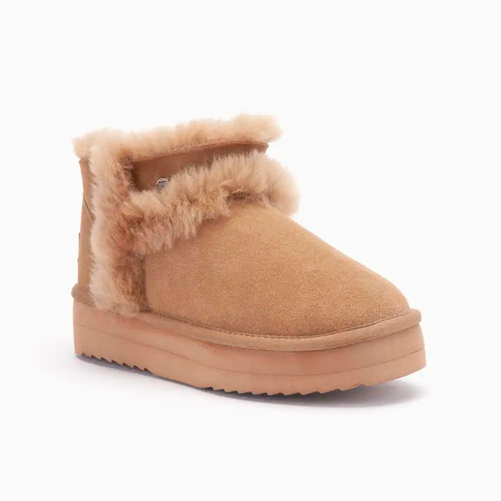 Durack suède plateau wool camel thumbnail 2