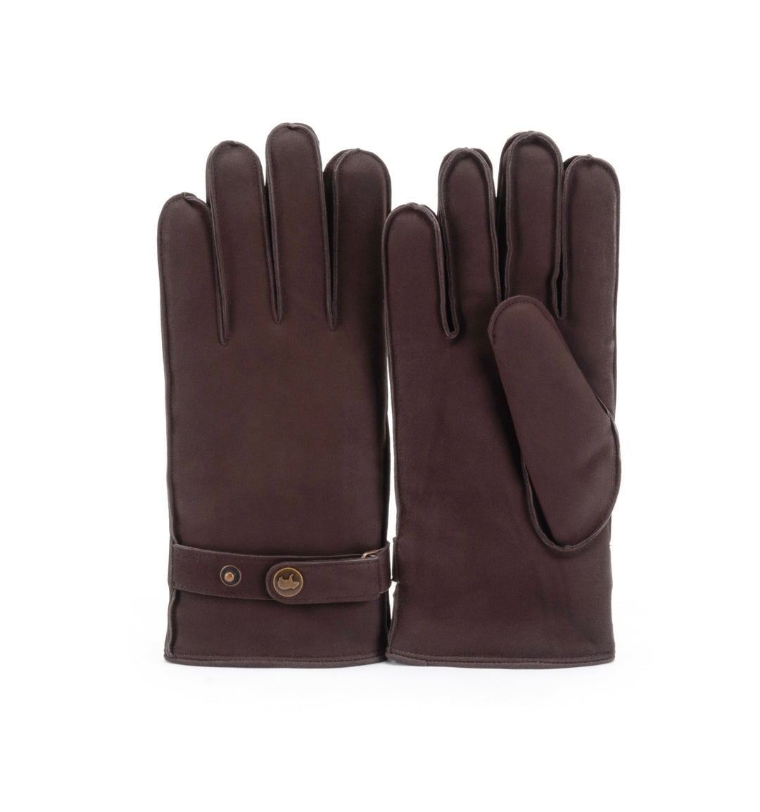 Gloves Men Goat Leather Choco