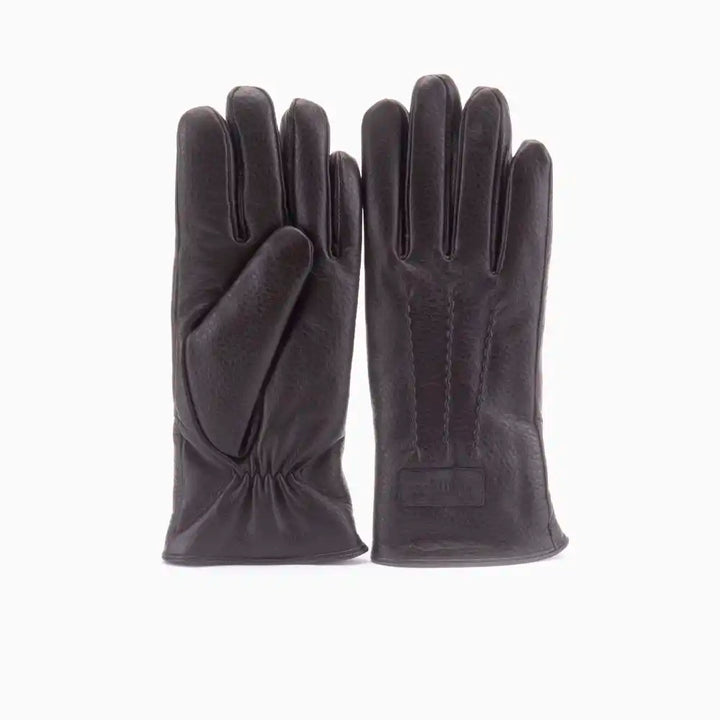 Gloves men leather choco thumbnail 3