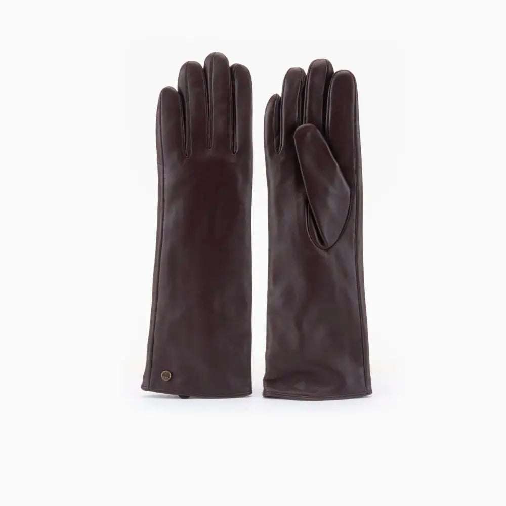 Gloves Lang Women Leather Choco
