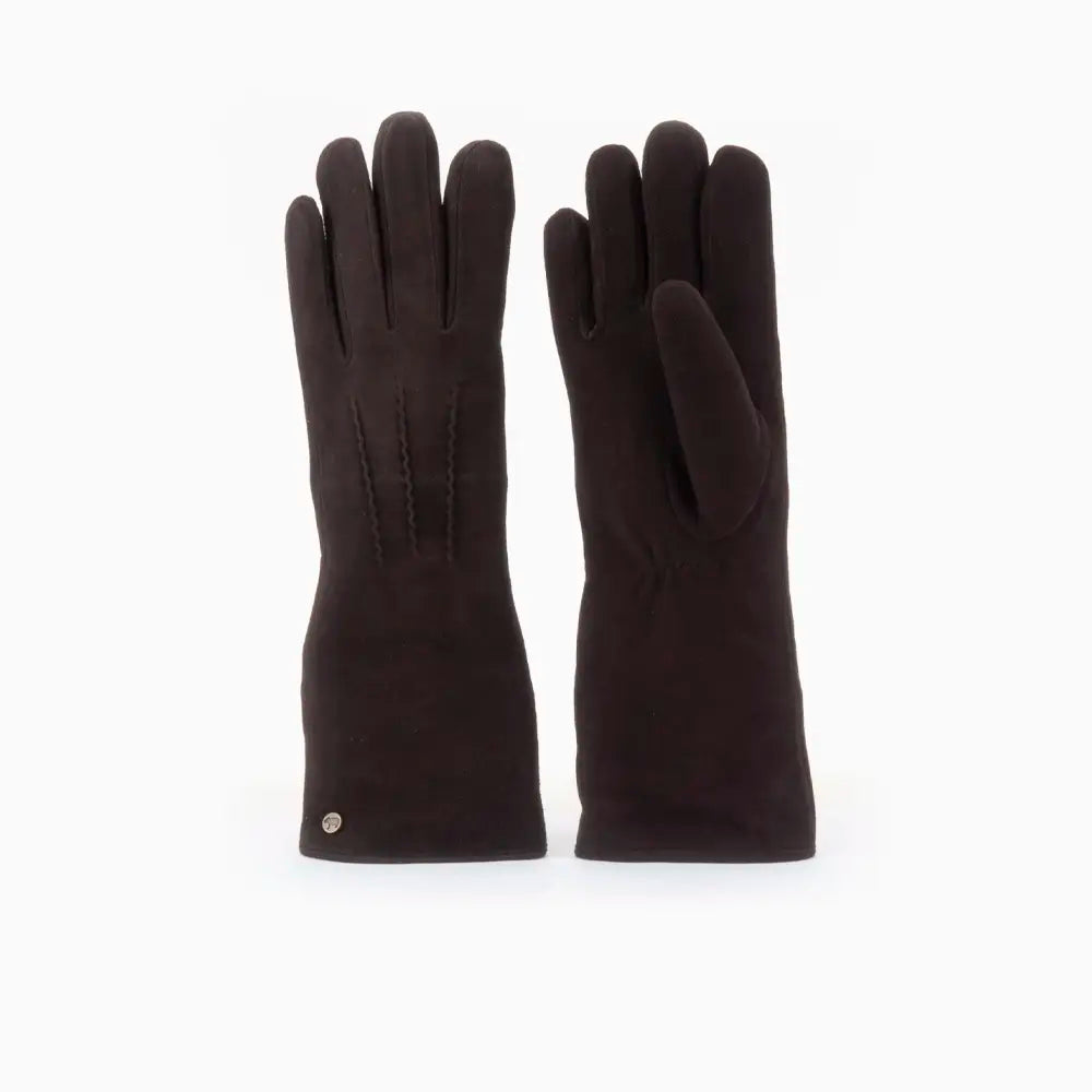 Gloves Lang Women Goat Suède Black