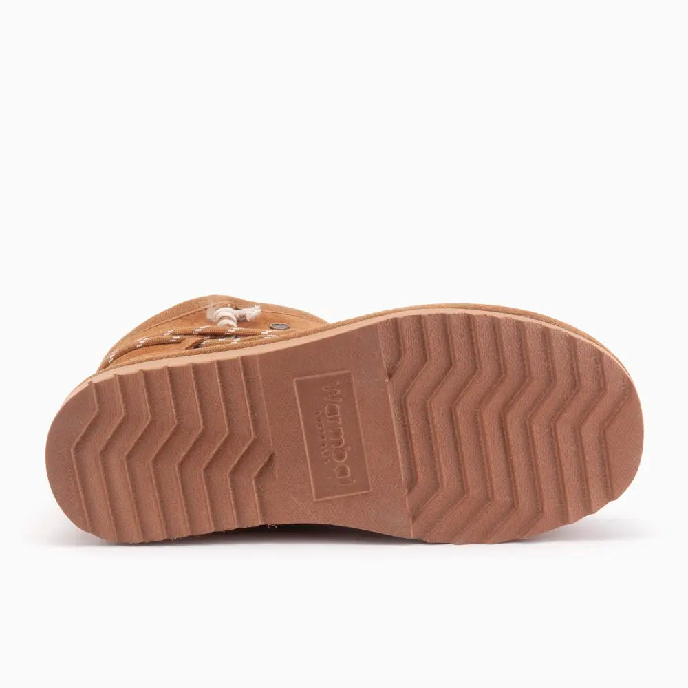 Kalbarri Women Suède Lace Boot Cognac 4