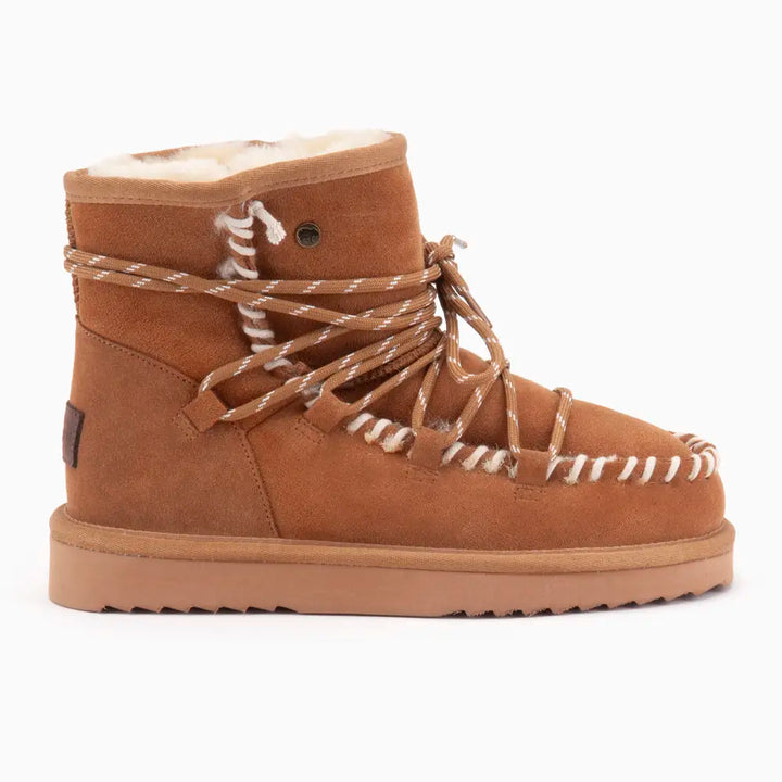 Kalbarri Women Suède Lace Boot Cognac thumbnail