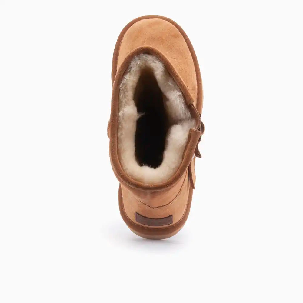 Kangaroo suède buckle cognac 1