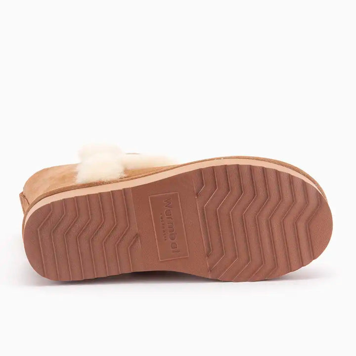 Kangaroo suède plateau wool cognac thumbnail 2