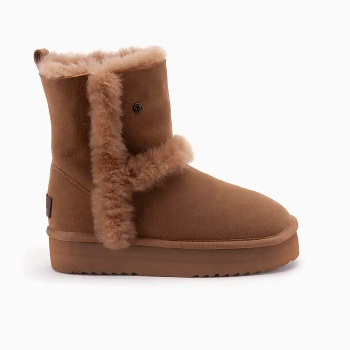 Kangaroo suède plateau wool camel thumbnail