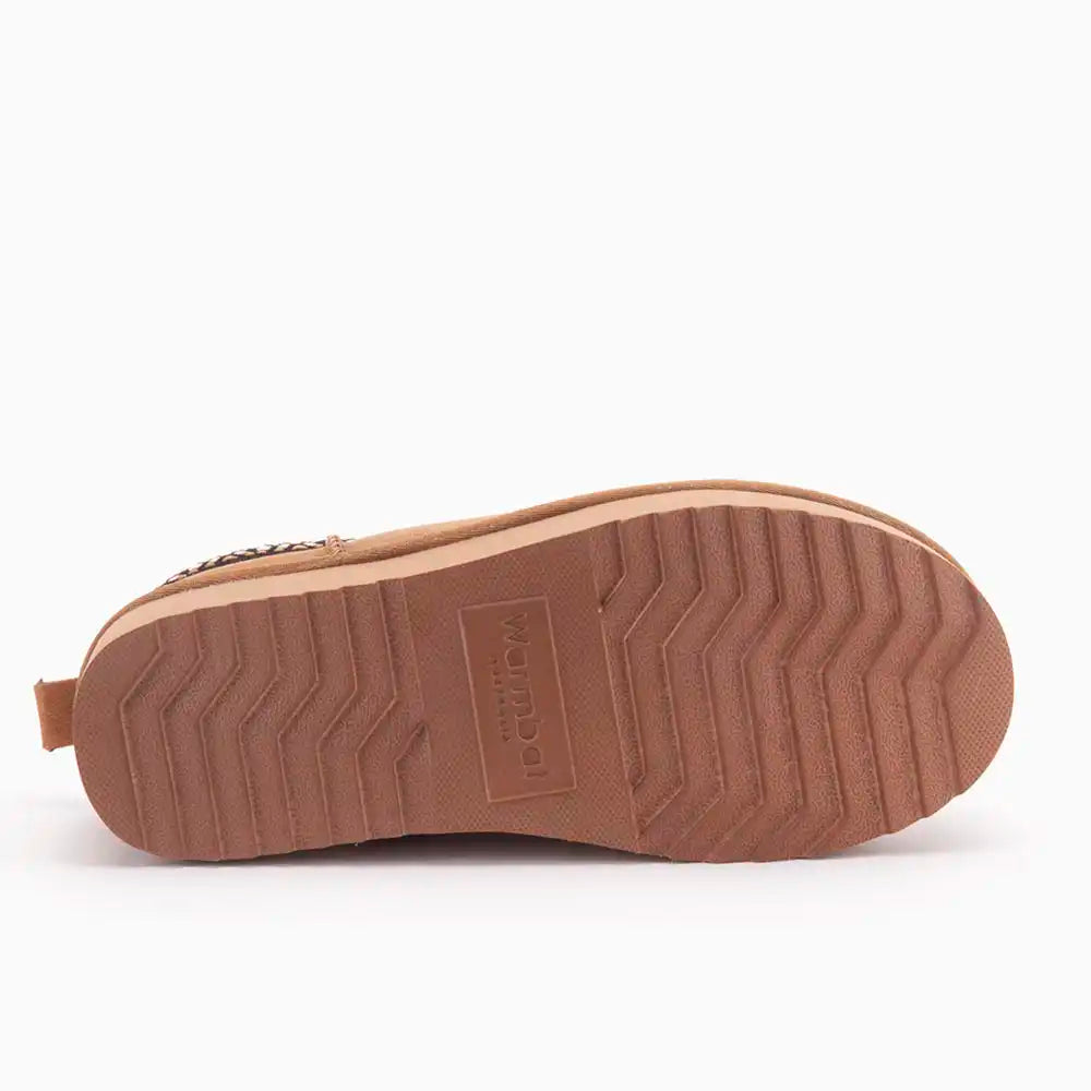 Kynuna suède plateau tape cognac 2