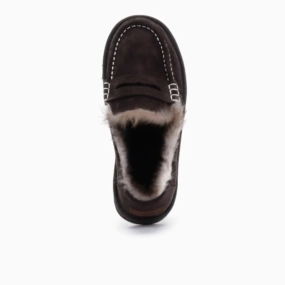 Mildura Dames Suède Loafer Tw Choco 2