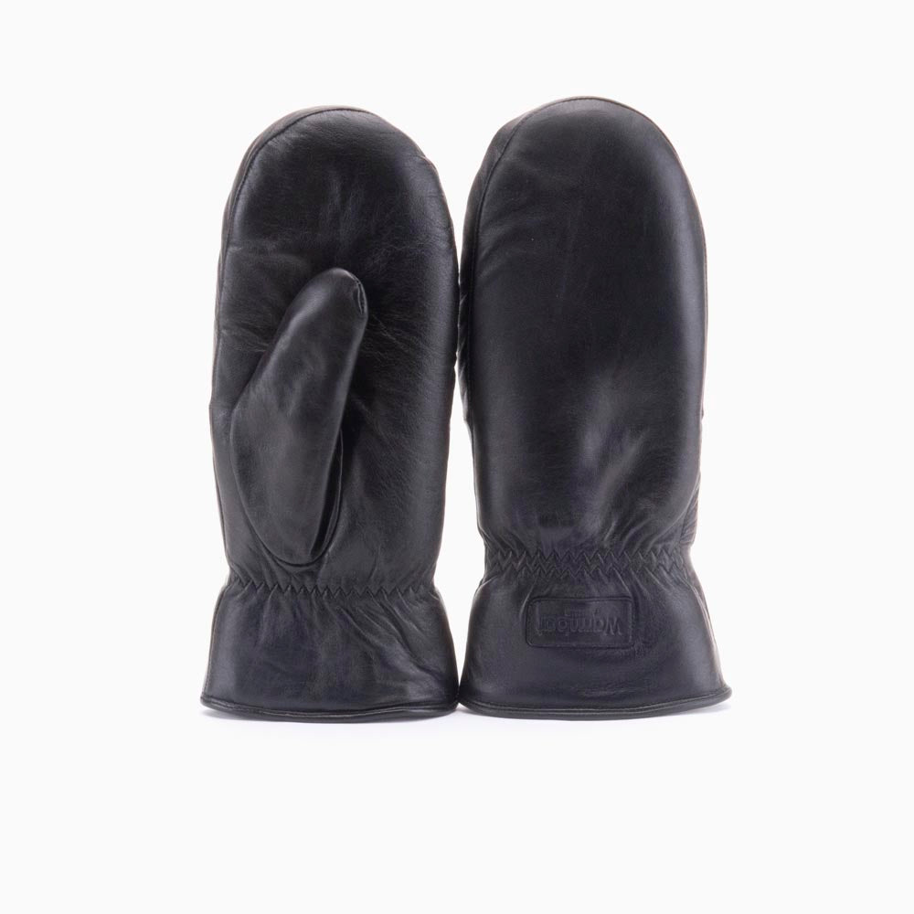 Mitten Women Leather Black