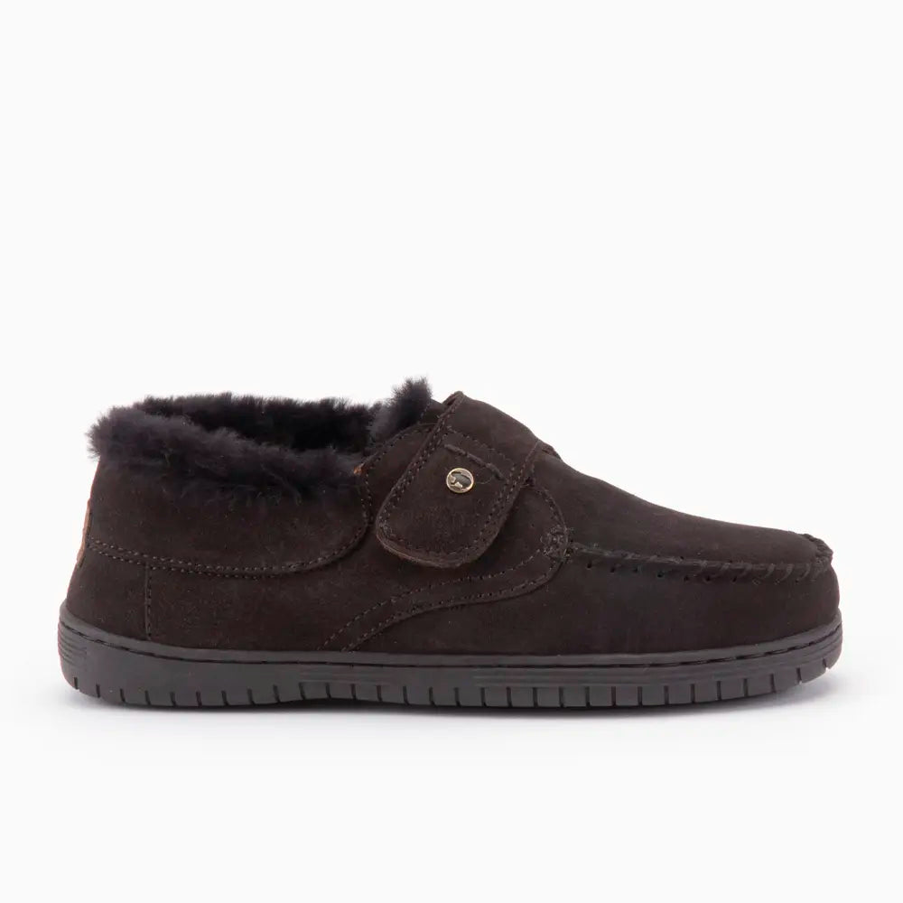 Smithon Men Suède Velcro Choco