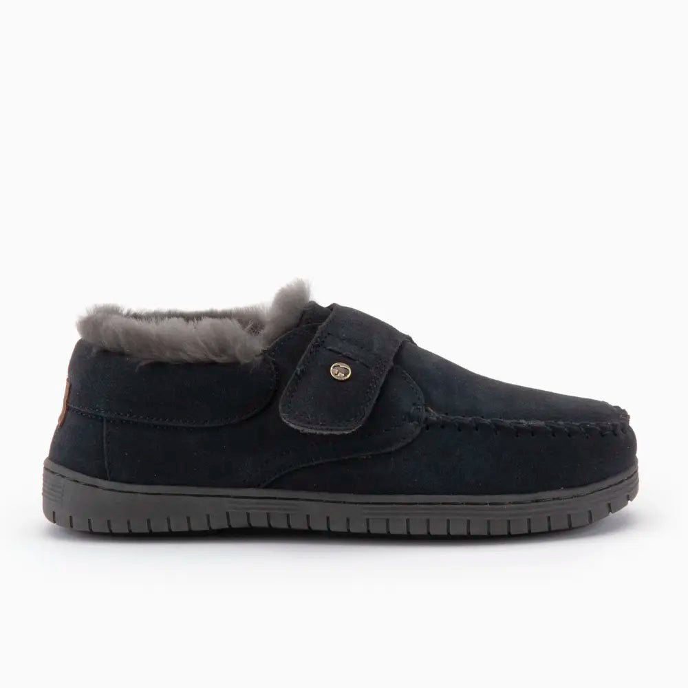 Smithon Men Suède Velcro Charcoal