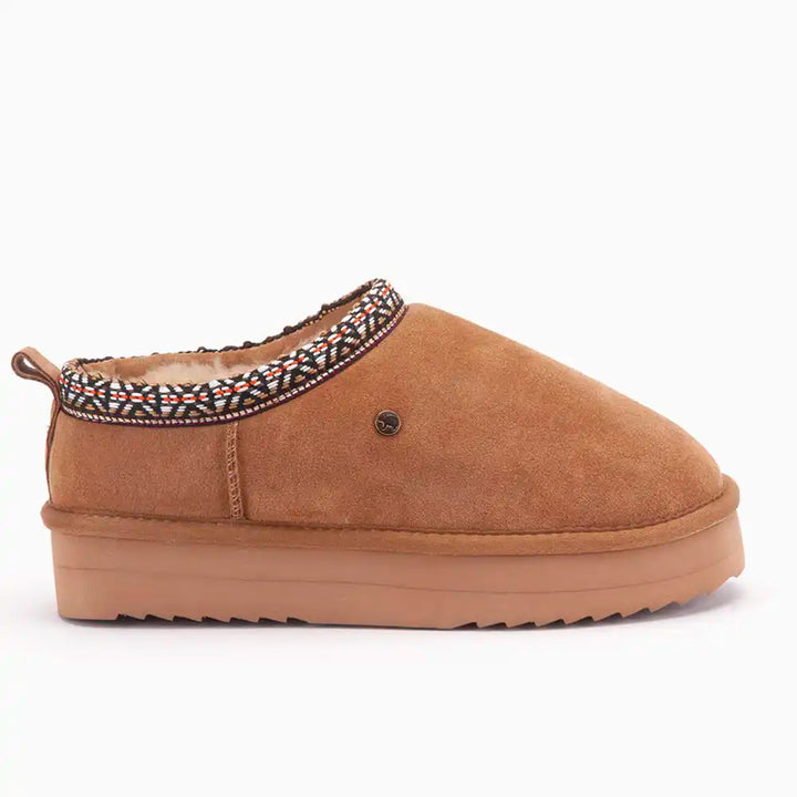 Tanami suède plateau tape cognac thumbnail