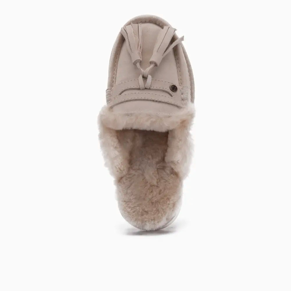 Temora Women Suède Tassels Ivory 3