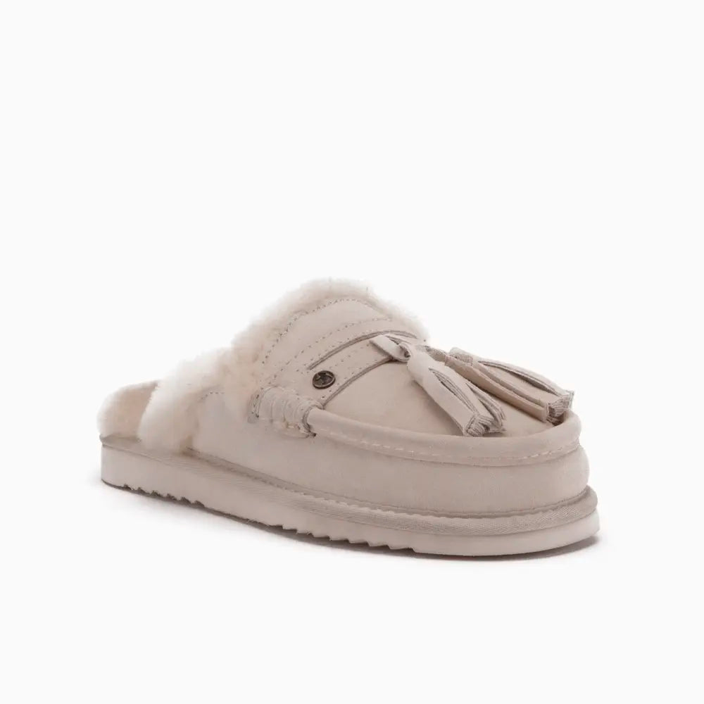 Temora Women Suède Tassels Ivory 2