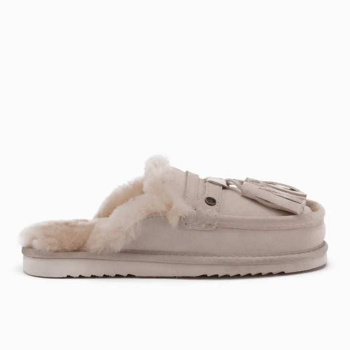 Temora Women Suède Tassels Ivory thumbnail