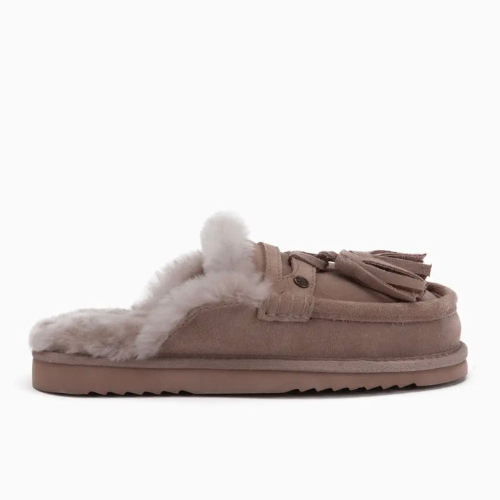 Temora Women Suède Tassels Taupe thumbnail