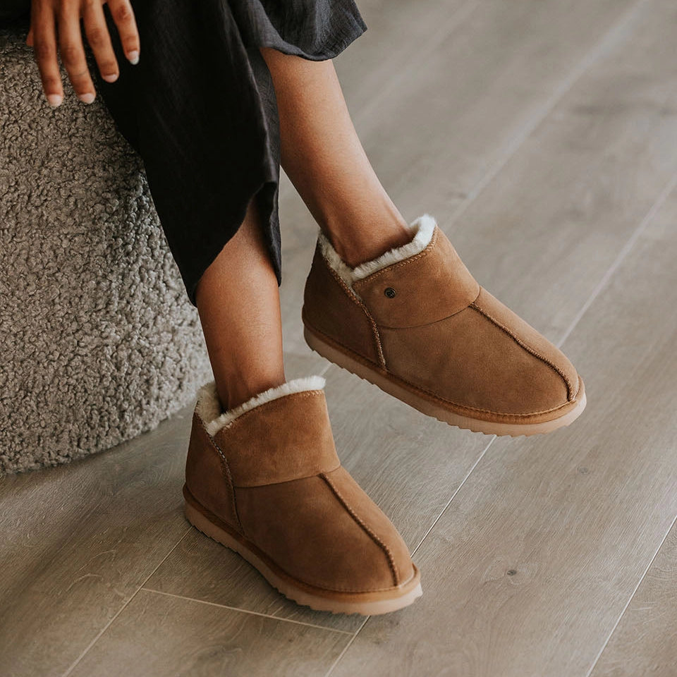 Willow suède cognac 1