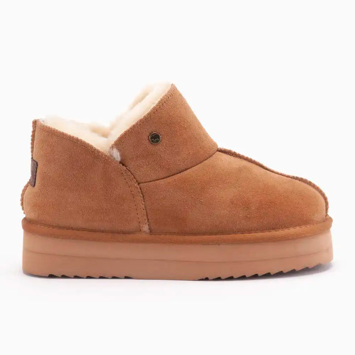 Willow suède plateau cognac thumbnail