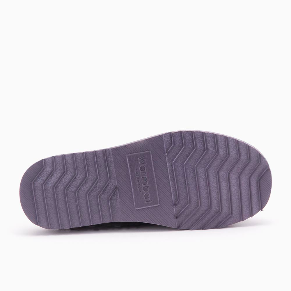 Willow suede plateau plum 1