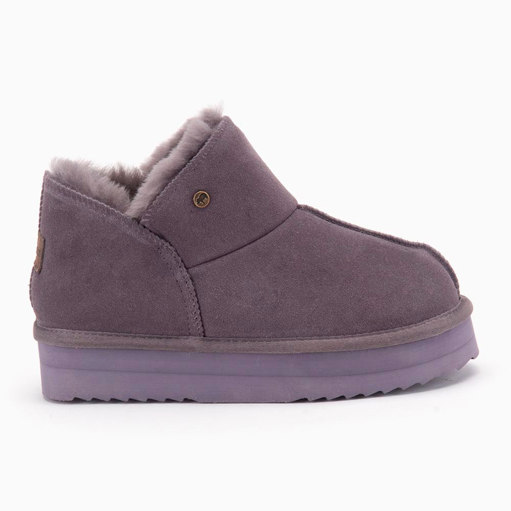 Willow suede plateau plum