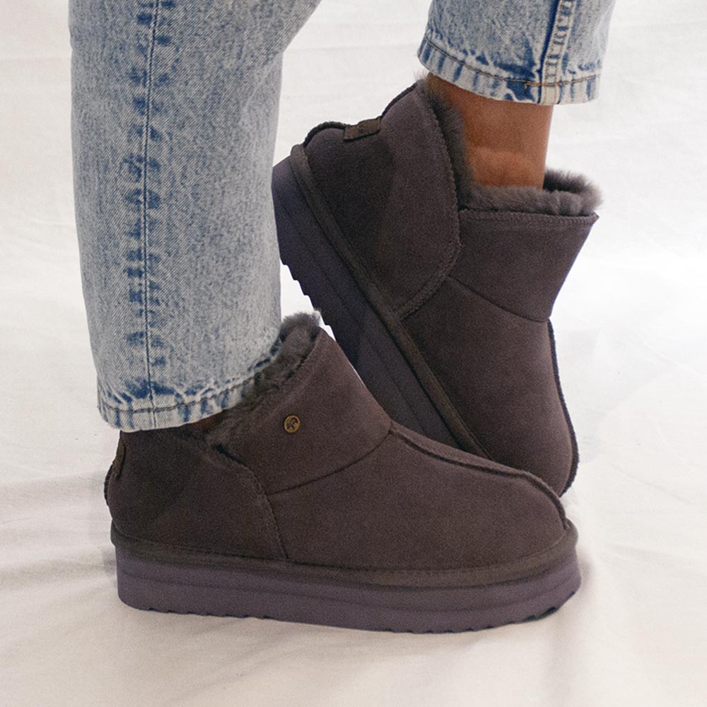 Willow suede plateau plum 2