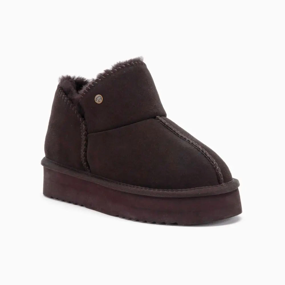 Willow Women Suède Plateau Choco 1